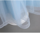 Kid Baby Girl Princess Pompous Yarn Long Flower Wedding Dresses