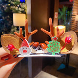Kid Girl Christmas Hair Clip Small Antler Clip Elk Headdress Three-dimensional Headwear