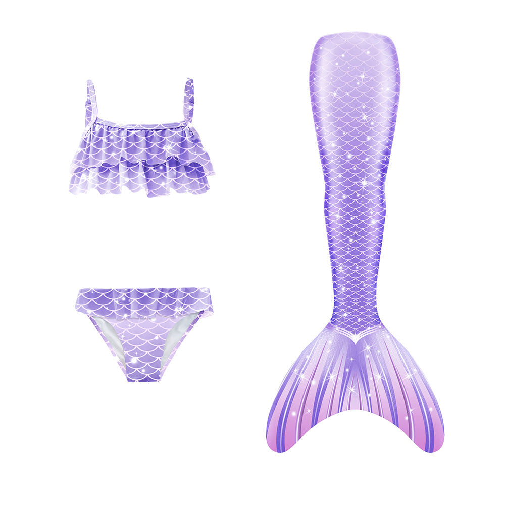 Kid Girl Beauty Mermaid Bikini Swimsuit