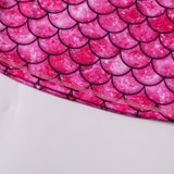 Kid Girls Separate Swimsuit Long-sleeved Bikini Mermaid Swimwear