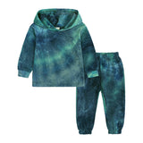 Kid Baby Girls Autumn New Tie-dyed Long Sleeve 2 Pcs Set