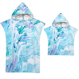 Adult Microfiber Fabric Marble Bath Towels  Bathrobe Cloaks Pajamas