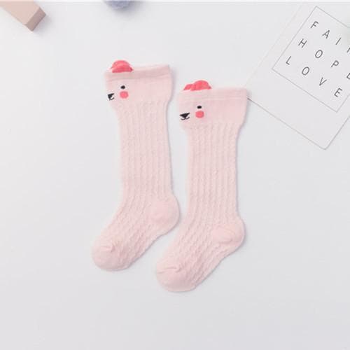 Baby / Toddler Solid Breathable Over-knee Mesh Socks 3 Packs