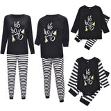 Family Matching Parent-child Christmas Printed Letter Pajamas