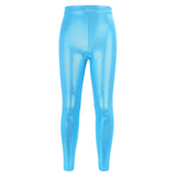 Kid Girl Dance Bright Gold Stamping High Elastic Breathable Yoga Pants