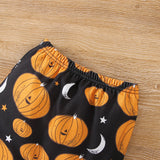Baby Girl Halloween Pumpkin Sets 2 Pcs