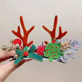 Kid Girl Christmas Hair Clip Small Antler Clip Elk Headdress Three-dimensional Headwear