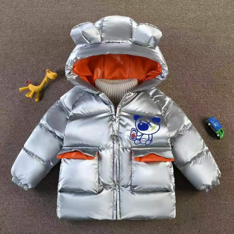 Kid Baby Boys Western Winter Thickened Cotton-padded Coat Jacket