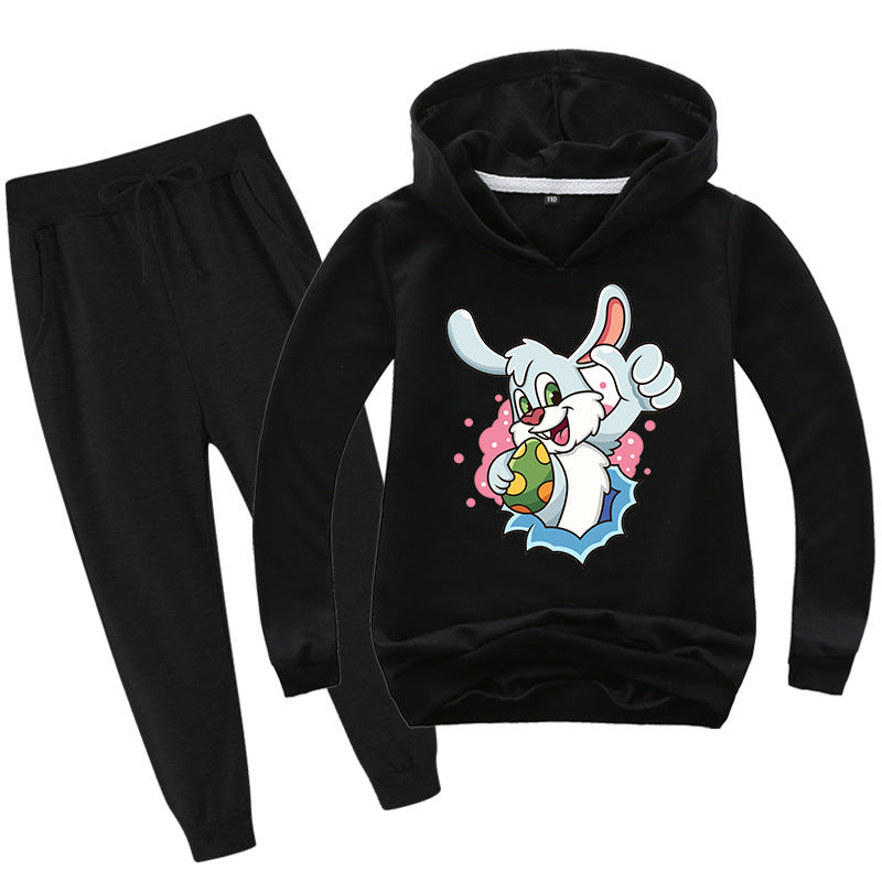 Kid Boy Girl Easter Bunny Cartoon Sets 2 Pcs