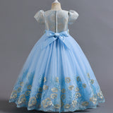 Kid Girl Princess Candy Color Pengpeng Piano Performance  Dresses