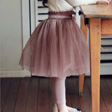 Girl Trousers Thin Style Pure Cotton Mesh Fluffy Pants