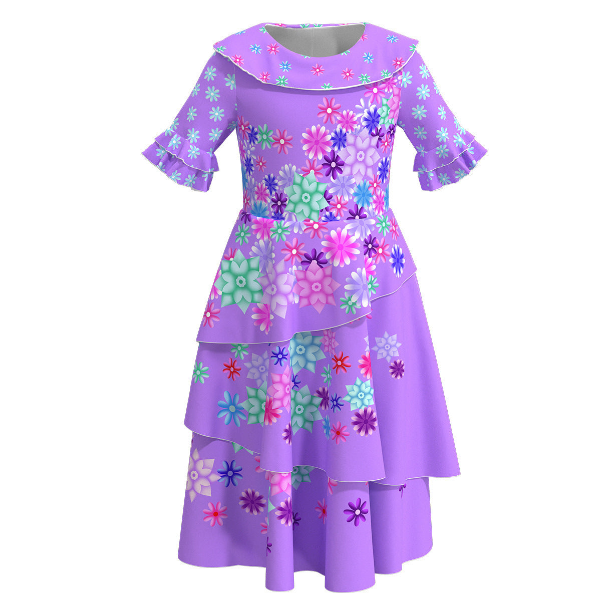 Kid Girls Small Flying Sleeves Cosplay Princess Magic Full House Party Dresses