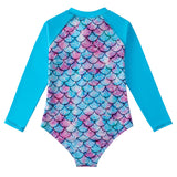 Kid Girls Swimsuit One-piece Sunscreen Beach Mermaid Swimwear