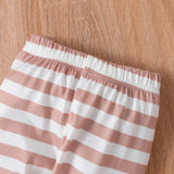 Baby Spring Autumn New Easter Striped Rabbit Printed Sets 2 Pcs