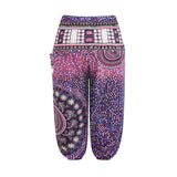 Kid Girl National Digital Printed Knickerbockers Leisure Loose Sports Pants