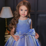Kid Girl Bow Princess Christmas Party Pompous Birthday Dresses