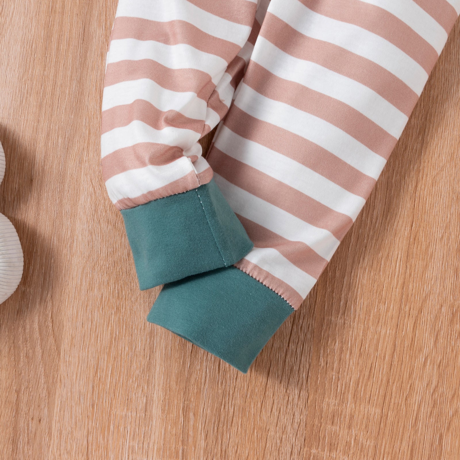 Baby Spring Autumn New Easter Striped Rabbit Printed Sets 2 Pcs