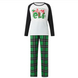 Family Parent-Child Letter Print Christmas Pajama Sets