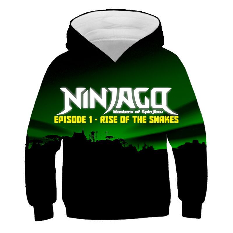 Kids 3D Print Cartoon Loose Long Sleeves Hoodie