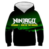 Kids 3D Print Cartoon Loose Long Sleeves Hoodie