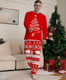 Family Matching Christmas Long Sleeve Cartoon Pajamas