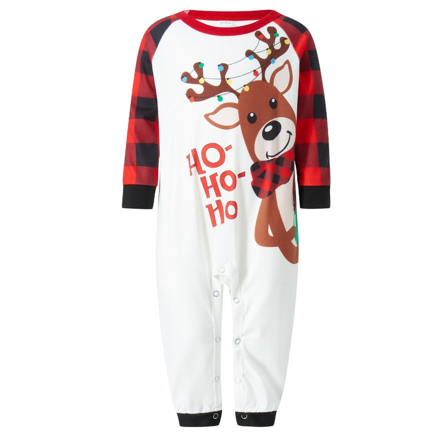 Family Autumn Parent-Child Loose Christmas Pajamas