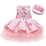 Kid Baby Girl Butterfly Wedding Printed Princess Flower Casual Dresses