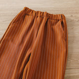 Kid Baby Girls Autumn Striped 2 Pcs Sets