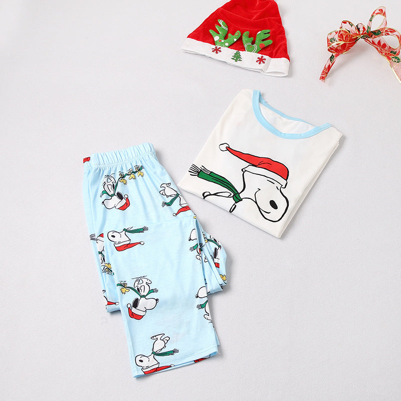 Family Matching Christmas Snoopy Print Pajamas