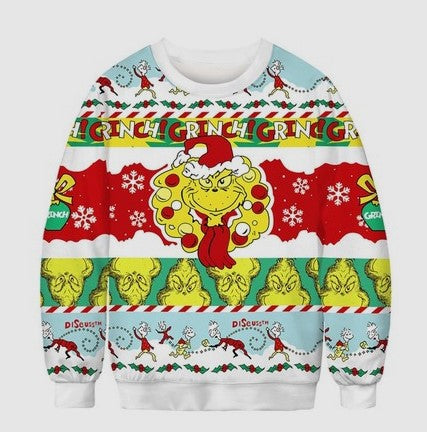Kid 3D Printed Round Neck Christmas Fashion Hoodie
