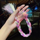 Kid Girl Cartoon Hair Accessories Candy Braided Hair Wig Headwears