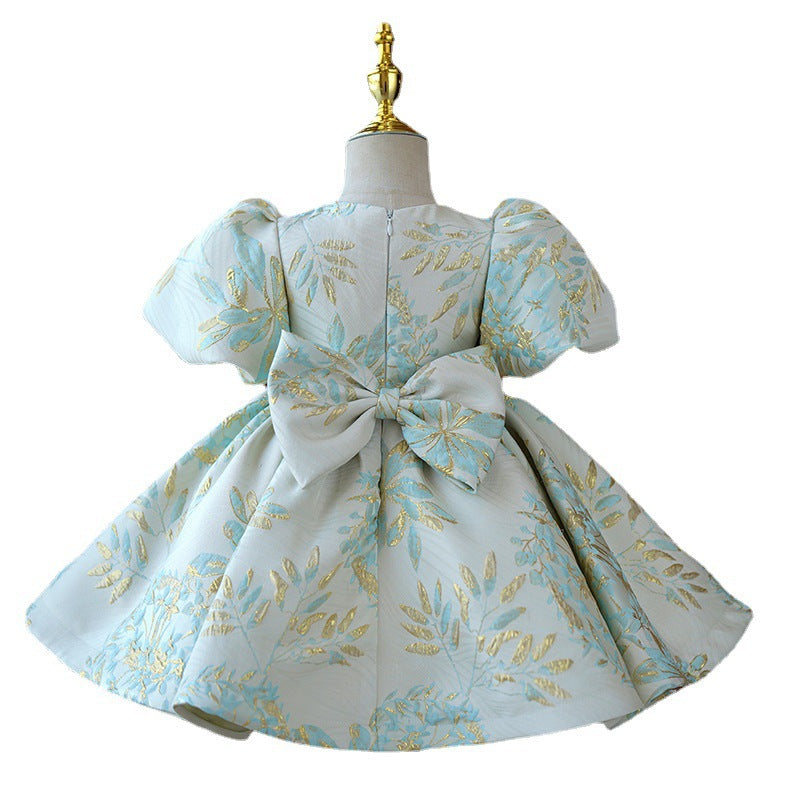 Kid Baby Girl Princess Birthday Pompous Piano Performance Dresses