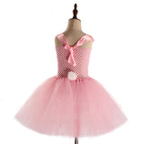 Kid Baby Girl Easter Bunny Plush Rabbit Ears Princess Dress