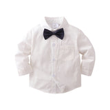 Kid Baby Boy Gentleman Autumn Long-sleeved 4 Pcs Set