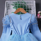 Kid Girl Princess Pure Cotton Spring/Autumn Frozen Elsa Dresses