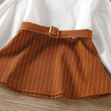 Kid Baby Girls Autumn Striped 2 Pcs Sets