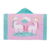 Baby Bathrobe Cartoon Bath Towel Robe Hooded Cloak Beach Towel Pajamas