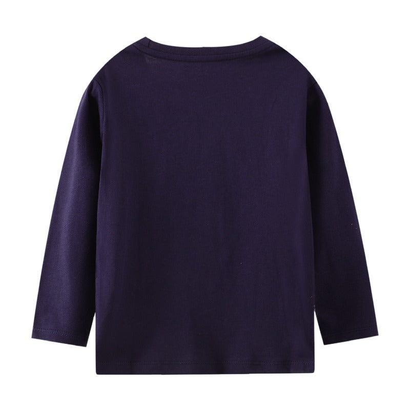 Kid Baby Girl Long Sleeved Embroidered Autumn Knitted Shirts Top