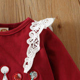Baby Girl Long Sleeves Triangular Spring Flower 3 Pcs Sets