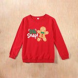 Family Matching Autumn Winter Cute Cartoon Shirts