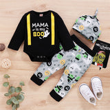0-18M Baby Spring Autumn Long Sleeve Halloween 3 Pcs Sets