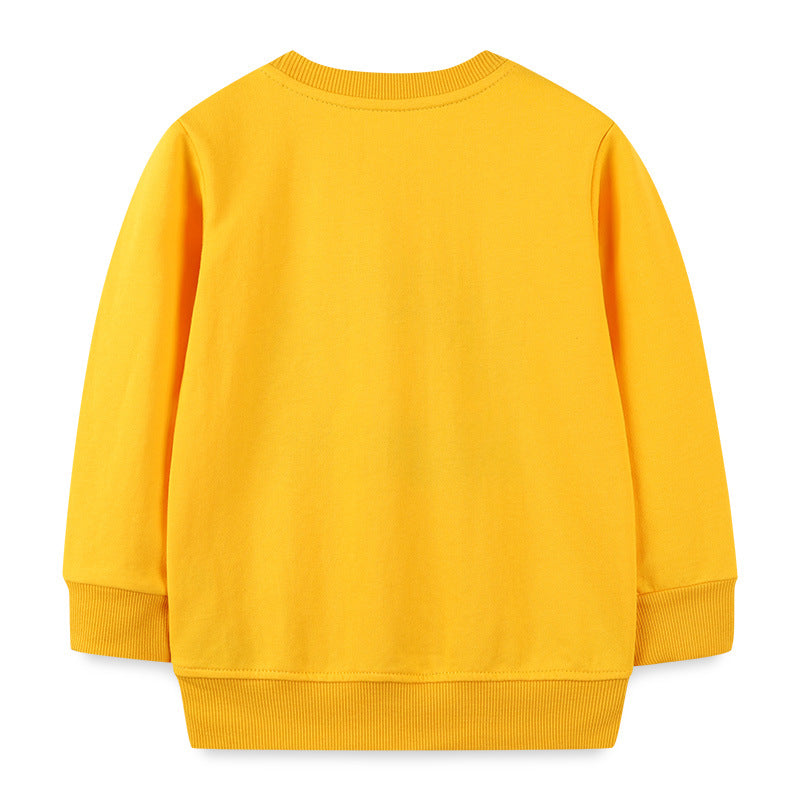 Kid Baby Boys Round Neck Long Sleeves Sweatshirts