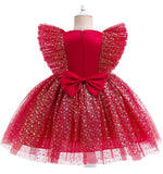 Kid Baby Girl Christmas Popular First Year Mesh Princess Dress