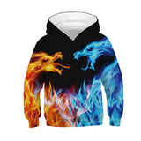 Kid Boy Girl 3D Printed Fashion Long Sleeve Autumn Hoodie