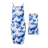Family Matching Mother Daughter Parent Child Leisure Lovely Dresses