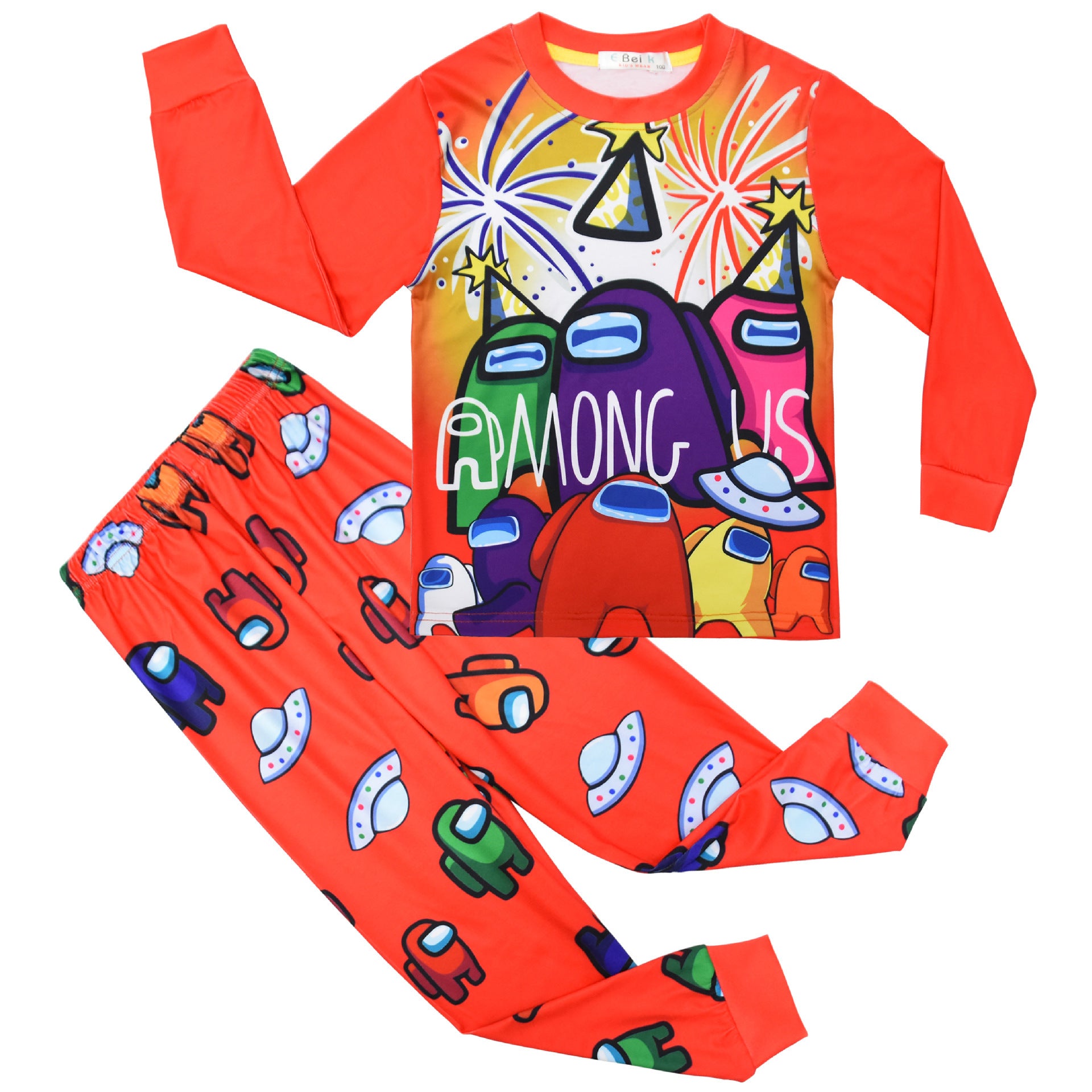 Kid Boy Cuhk Home Suit Long Sleeved Game Pajamas