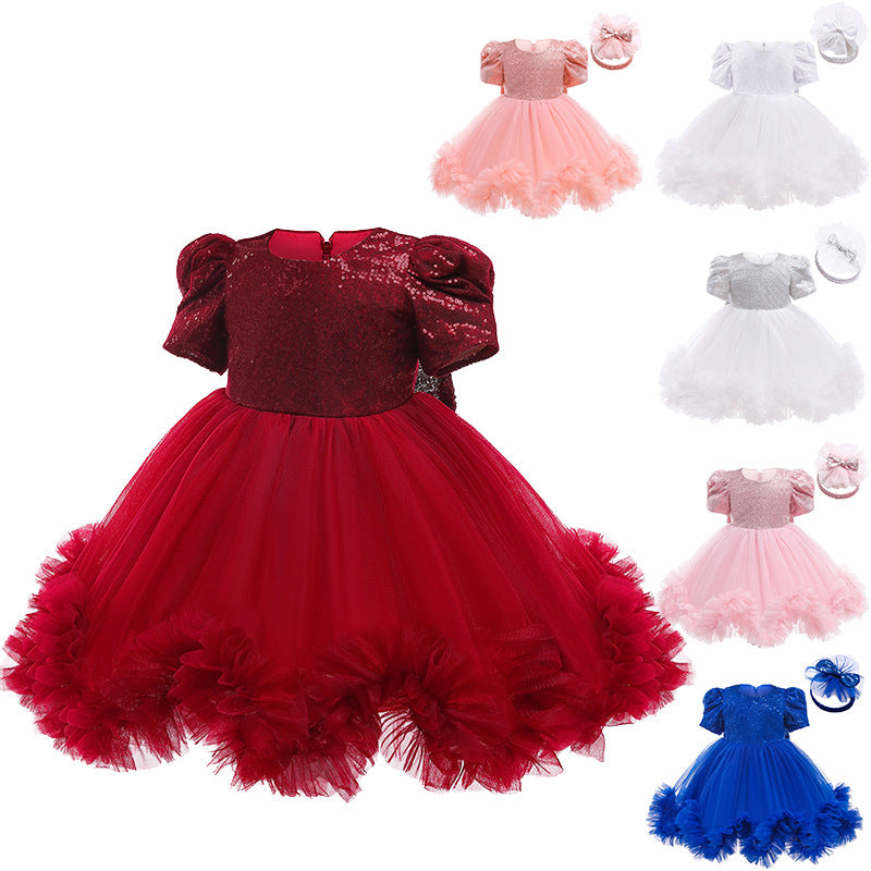 Baby Girl Christmas Adorn Princess Dress