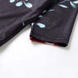 Family Matching Parent-child Printed Short Sleeve Stitching Dresses