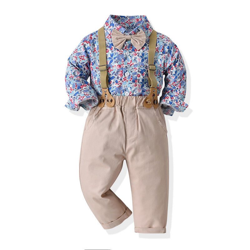 Kid Baby Boy Suit  Long Sleeves Print Fashion 2 Pcs Sets