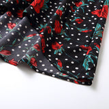 Family Matching Printed Flowers One Shoulder Dresses